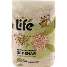 Крупа гречневая ЛЕНТА LIFE зеленая, 450г в магазинах Лента