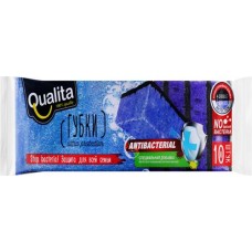 Губка для посуды QUALITA Ultra Protection, антибактериальная Арт. 10487, 10шт в магазинах Лента