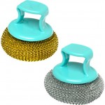 Мочалка YOU'LL LOVE 8,5x8,5x8см, скрабер, сетка, с держателем Арт. 72515