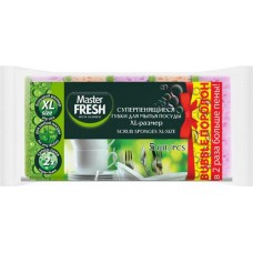 Губки для посуды MASTER FRESH XL Bubble, 5 шт в магазинах Лента
