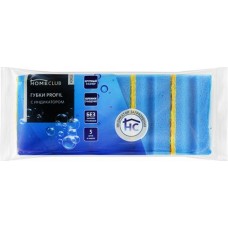 Губки для посуды HOMECLUB Focus Profil 9,5х6,5х4,5см, с индикатором, Арт. 584-269, 5шт в магазинах Лента