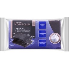 Губка для посуды HOMECLUB Grey XL 12х7х4см, универсальная, профиль в магазинах Лента