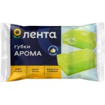 Губки для посуды ЛЕНТА Арома 9х6х3см, 4шт