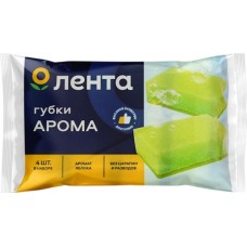 Губки для посуды ЛЕНТА Арома 9х6х3см, 4шт в магазинах Лента
