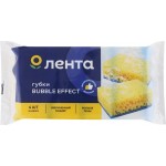 Губки для посуды ЛЕНТА Bubble effect Maxi 9,5х6,5х4см, 4шт