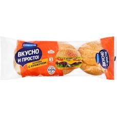 Булочки пшеничные КОЛОМЕНСКОЕ Вкусно и просто, с кунжутом, 180г в магазинах Лента