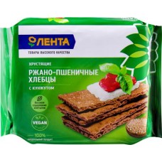 Хлебцы ржано-пшеничные ЛЕНТА с семенами кунжута, 200г в магазинах Лента