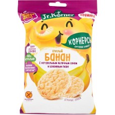 Хлебцы-мини рисовые JR KORNER с бананом, 30г в магазинах Лента