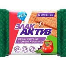 Хлебцы LETI Злак Актив хрустящие с томатом и базиликом, 60г в магазинах Лента