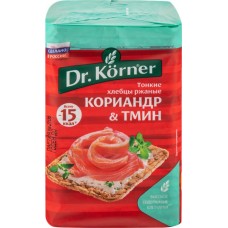 Хлебцы ржаные DR KORNER с кориандром и тмином, 100г в магазинах Лента