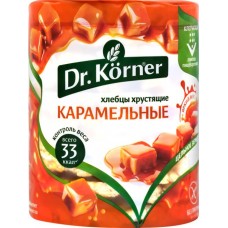 Хлебцы рисово-кукурузный DR KORNER Карамельные, 90г в магазинах Лента