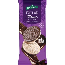 Хлебцы рисовые DR. KORNER с темным шоколадом, 67г в магазинах Лента Хлебцы рисовые DR. KORNER с темным шоколадом, 67г в магазинах Лента