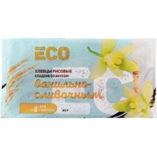 Хлебцы рисовые безглютеновые ЛЕНТА ECO сладкие со ванильно-сливочным вкусом, 80г в магазинах Лента Хлебцы рисовые безглютеновые ЛЕНТА ECO сладкие со ванильно-сливочным вкусом, 80г в магазинах Лента