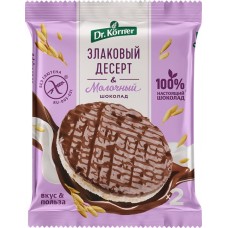 Десерт рисовый DR KORNER с молочным шоколадом, 34г в магазинах Лента