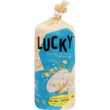 Хлебцы рисово-кукурузные Z LUCKY хрустящие, с морской солью, 95г в магазинах Лента Хлебцы рисово-кукурузные Z LUCKY хрустящие, с морской солью, 95г в магазинах Лента