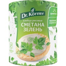 Хлебцы рисовые DR KORNER со сметаной и зеленью, 80г в магазинах Лента