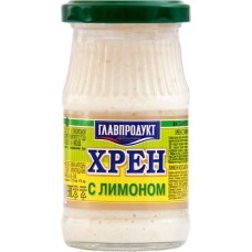 Хрен ГЛАВПРОДУКТ Столовый с лимоном, 170г в магазинах Лента