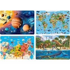 Игра настольная ГЕОДОМ Карта-пазл 260 элементов, в ассортименте в магазинах Лента