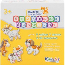 Набор игровой KIDDIEART Картонный пазл 7/28, в ассортименте Арт. C22001-04 в магазинах Лента