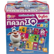 Пазлы напольные УМНЫЕ ИГРЫ IQ-max, 20 деталей, в ассортименте, Арт. 332952, 332953 в магазинах Лента
