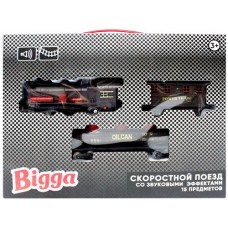 Набор игровой BIGGA Скоростной поезд со звуковыми эффектами, 15 предметов Арт.CB728903 в магазинах Лента