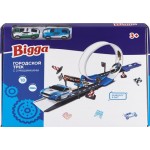 Набор игровой BIGGA Городской трек с 2 машинками, 18 предметов Арт. CB840489