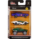 Набор машинок AUTODRIVE металлические, в ассортименте, Арт. JB0404617-29, 3шт Набор машинок AUTODRIVE металлические, в ассортименте, Арт. JB0404617-29, 3шт
