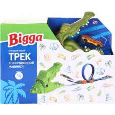 Набор игровой BIGGA Трек с инерционной машинкой, 16 предметов, Арт. 921021203 в магазинах Лента