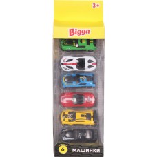 Набор игровой BIGGA Машинки, 6 предметов, Арт. B1443188 в магазинах Лента