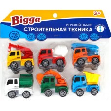 Игровой набор BIGGA Строительная техника, инерционный, 6 предметов, Арт. LM88061 в магазинах Лента
