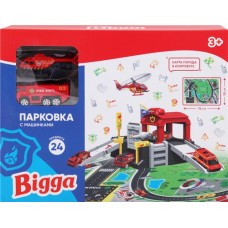 Набор игровой BIGGA Парковка с машинками, 24 предмета, Арт. 2203I0107 в магазинах Лента