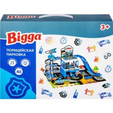 Набор игровой BIGGA Полицейская парковка/Пожарная парковка с машинками, 46 предметов, Арт. LM-69928B в магазинах Лента