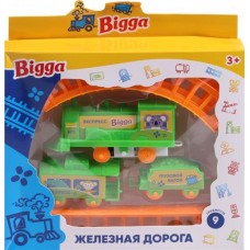 Набор игровой BIGGA Железная дорога, 9 предметов, Арт. MUYT0222 в магазинах Лента
