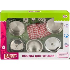 Набор игровой BIGGA Посуда для готовки, 9 предметов Арт. 2005U256 в магазинах Лента