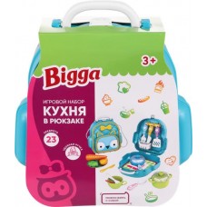 Набор игровой BIGGA Кухня, в рюкзаке, 23 предмета, Арт. 678-40A в магазинах Лента