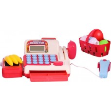 Игровой набор BIGGA Кассовый аппарат с аксессуарами, со звуковыми эффектами, 21 предмет, Арт. RU000037 в магазинах Лента