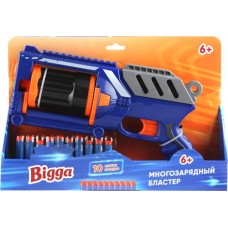 Бластер BIGGA 32см, многозарядный, с 10 мягкими снарядами Арт. 1610G313 в магазинах Лента Бластер BIGGA 32см, многозарядный, с 10 мягкими снарядами Арт. 1610G313 в магазинах Лента