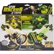 Игрушка SPIN RACERS Набор волчков-трансформеров, 2-в-1, с аксессуарами, в ассортименте в магазинах Лента