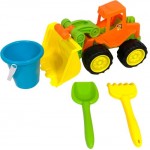 Набор игровой для песка BIGGA Трактор 35см, 7 предметов, Арт. ZH086134