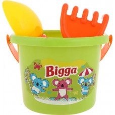 Набор игровой для песка BIGGA Ведерко с формочками, 5 предметов в магазинах Лента