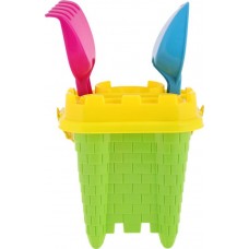 Набор игровой для песка BIGGA Ведерко с формочками, 6 предметов в магазинах Лента