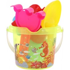 Набор игровой для песка BIGGA Ведерко с формочками, 6 предметов Арт. CB935088 в магазинах Лента