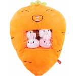 Игрушка мягкая BIGGA Морковка с 4 зверятами, Арт. CWLT23-003A-45CM