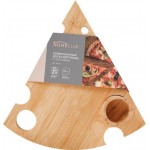Доска сервировочная HOMECLUB для пиццы с соусником, 20х14см, бамбук, Арт. bicp3 Доска сервировочная HOMECLUB для пиццы с соусником, 20х14см, бамбук, Арт. bicp3