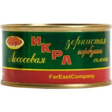Икра лососевая КАМЧАТСКОЕ МОРЕ зернистая, ГОСТ, 140г в магазинах Лента