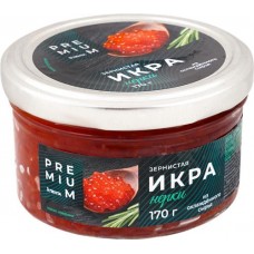 Икра лососевая нерка ЛЕНТА PREMIUM зернистая, 170г в магазинах Лента