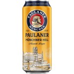 Пиво светлое PAULANER Munchner hell фильтрованное пастеризованное, 4,9%, ж/б, 0.5л