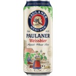 Пиво светлое PAULANER Weissbier нефильтрованное пастеризованное 5,5%, 0.5л