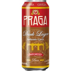 Пиво темное PRAGA Dark Lager фильтрованное пастеризованное 4,8%, 0.5л в магазинах Лента