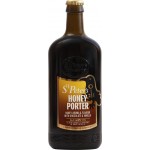 Пиво темное ST PETER'S Honey porter фильтрованное пастеризованное 4,5%, 0.5л